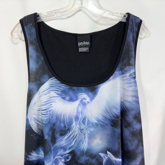 Torrid Plus Size 3X Tank Top‎ Harry Potter Patronus Blue Black Hogwarts 1179 - Picture 4 of 10